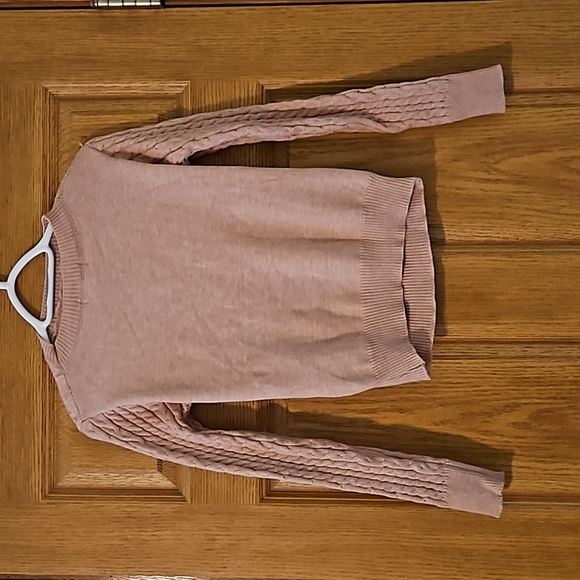 Seta T womans NWT cut out peak a boo sweater Sz. L Blush Pink - Picture 6 of 6